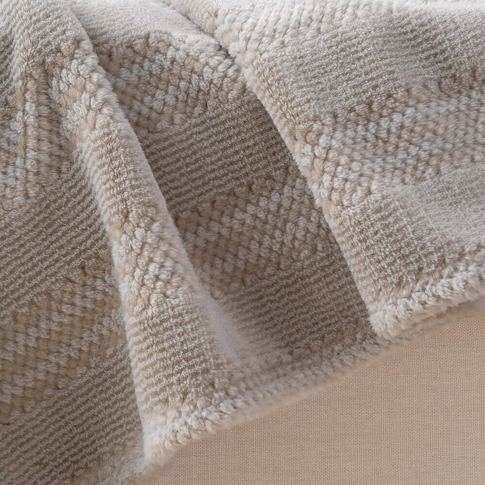 yarn dyed jacquard flannel fleece blanket 2 1