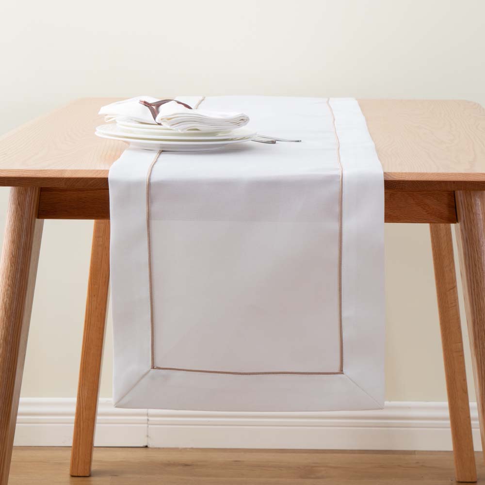 Custom Embroidery Linen Table Runner 5