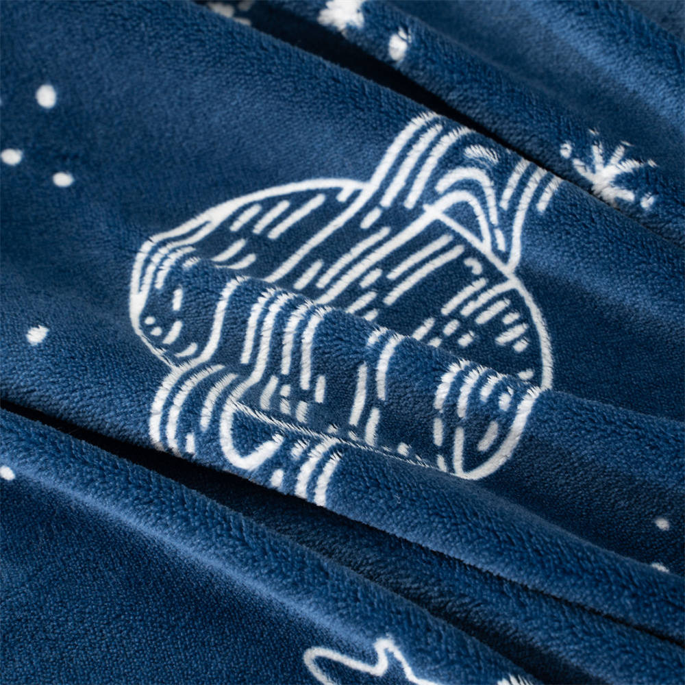 Astronaut glow in the dark flannel throw blanket 6