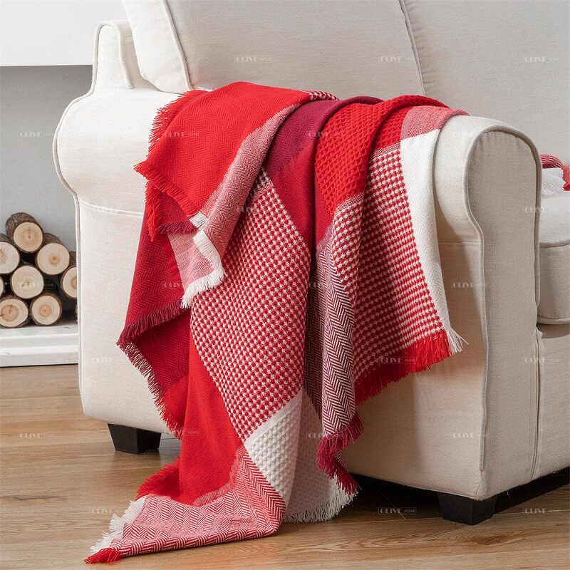 jacquard faux patchwork blanket 2 1