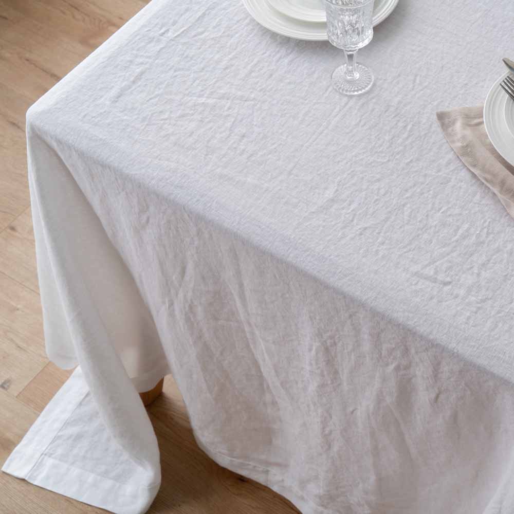 White French Linen Tablecloth 6