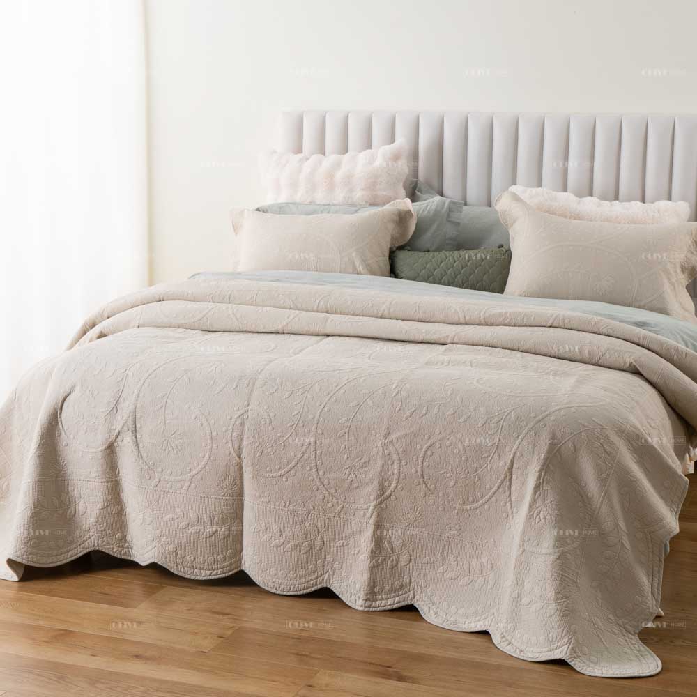 Beige cotton quilt 10