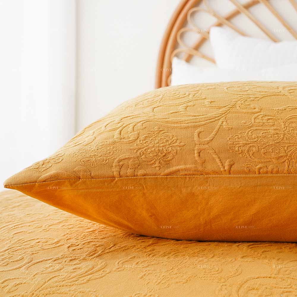 Mustard Cotton Duvet Cover Set 5