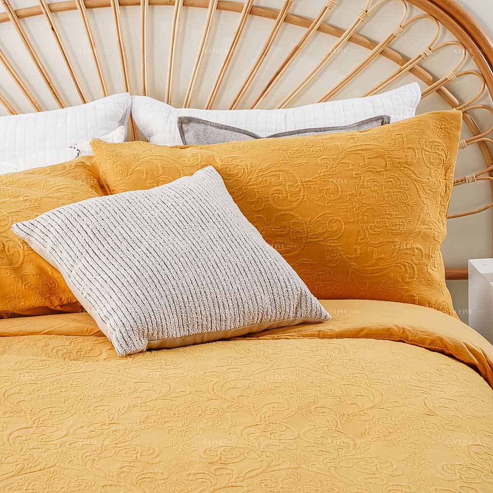 Mustard Cotton Duvet Cover Set 8