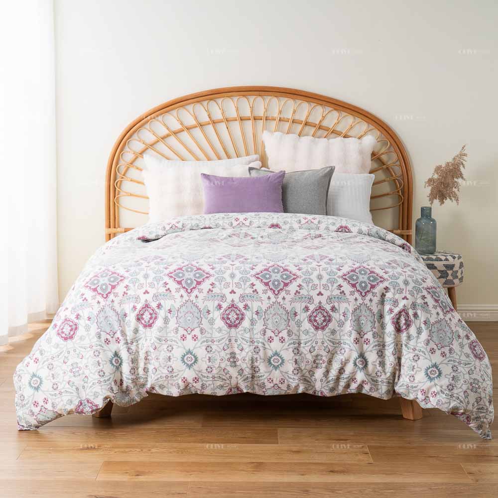 Print Lilac duvet cover set 1