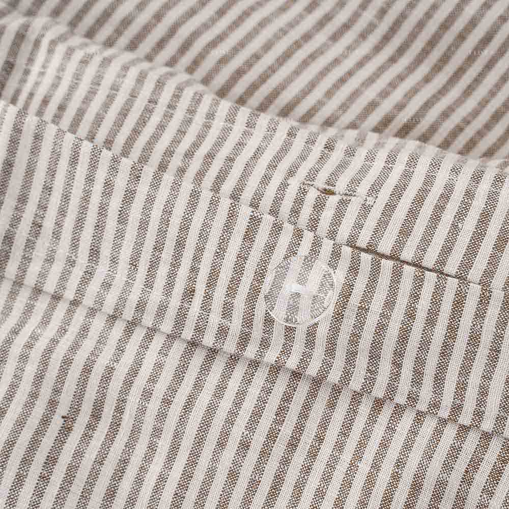 Striped Linen Duvet Cover Set 8