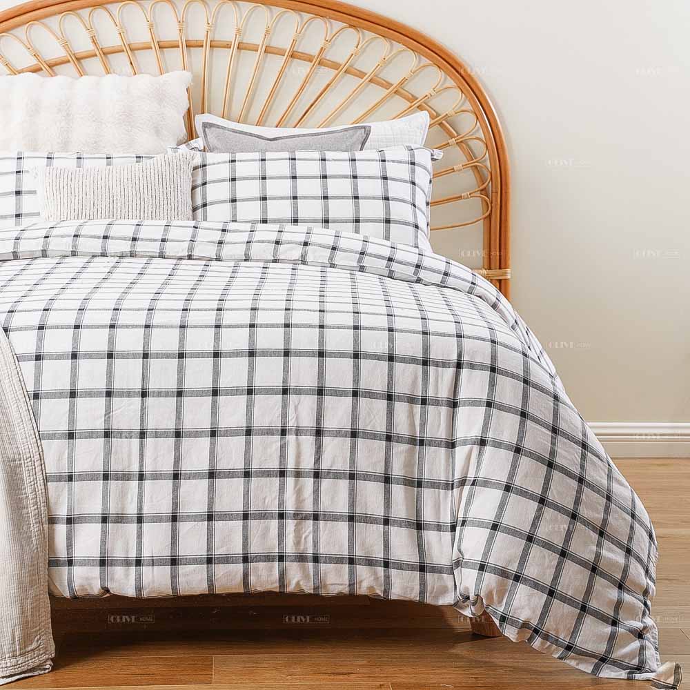 buffalo plaid duvet cover set 4