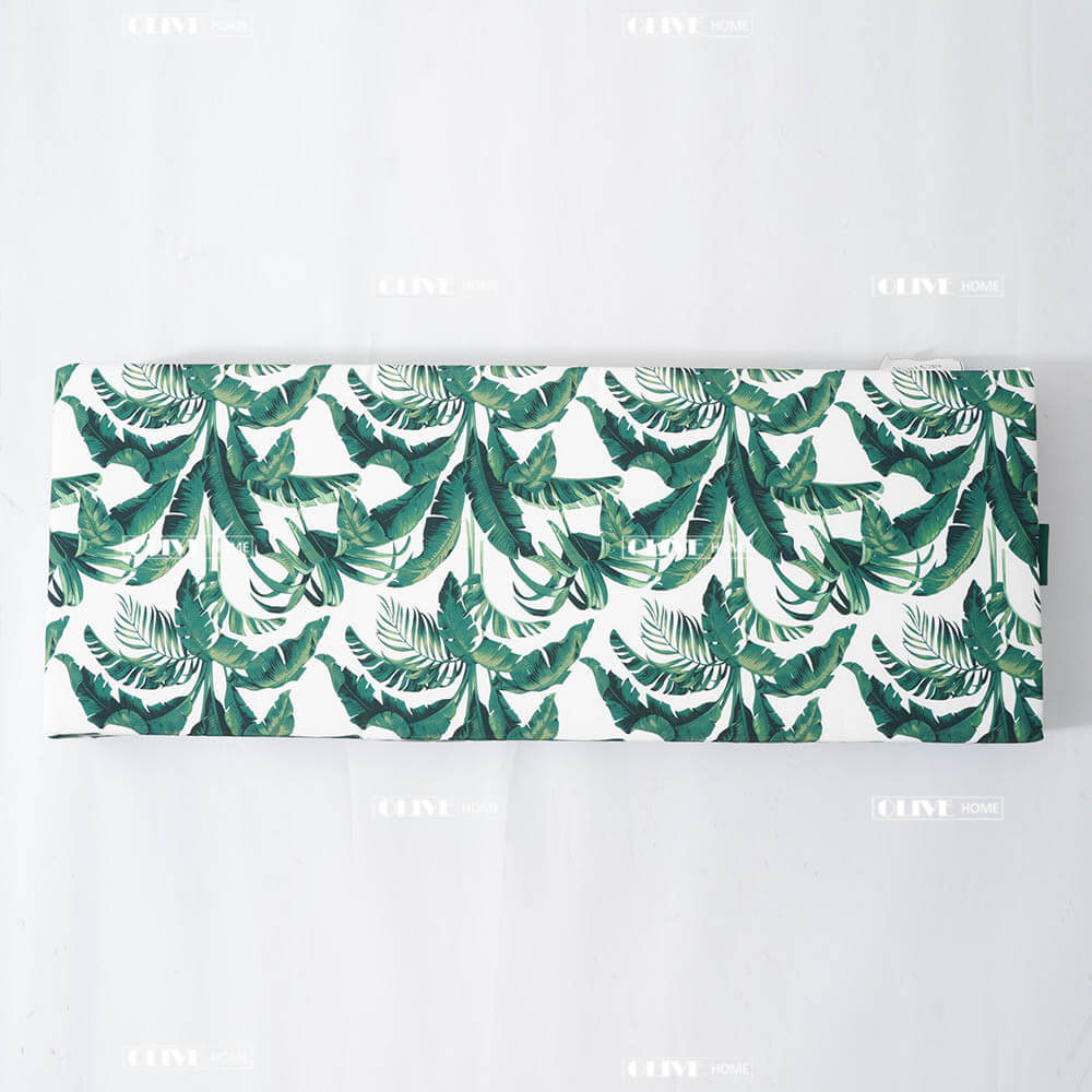 Jungle Print Waterproof Long Bench Cushion