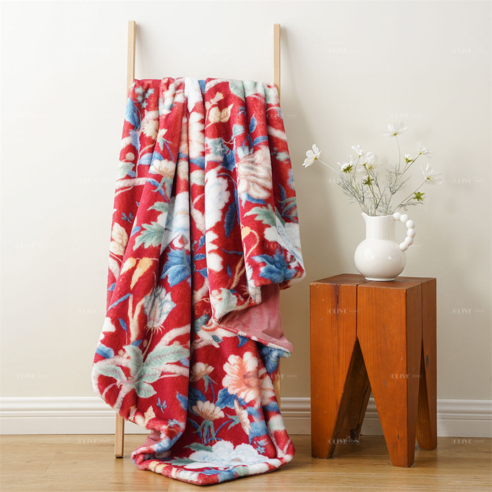 digital printed faux fur blanket 2