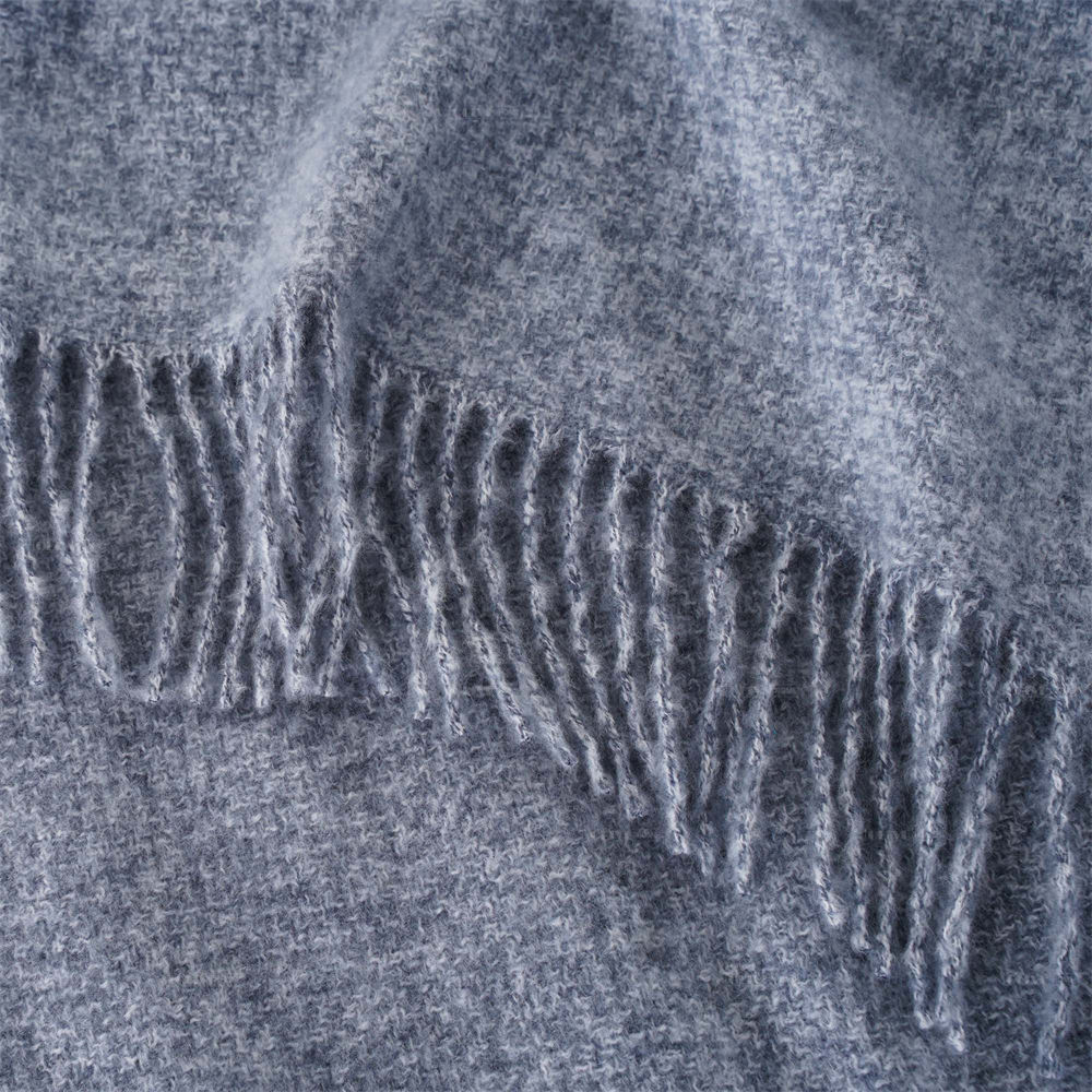 heathered faux mohair throw 4