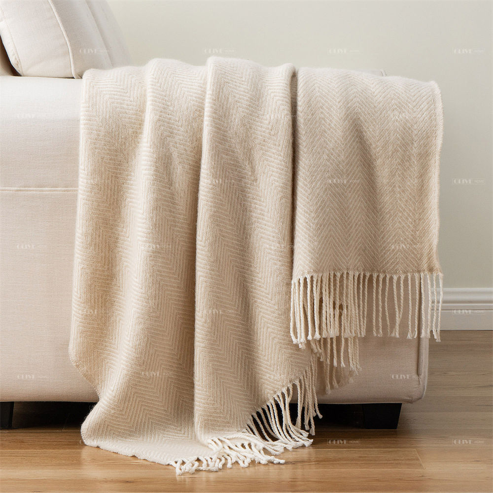 herringbone wool blanket 2