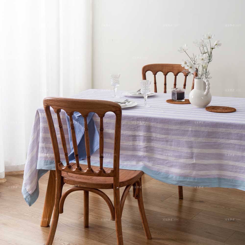 Outline Linen Tablecloth 8