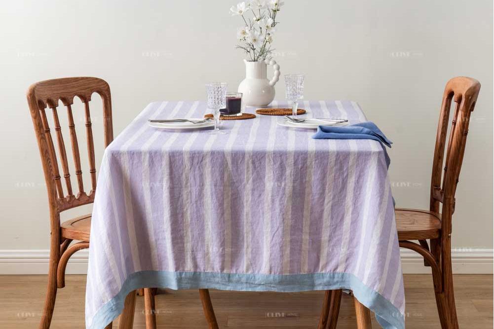 Outline Linen Tablecloth 3