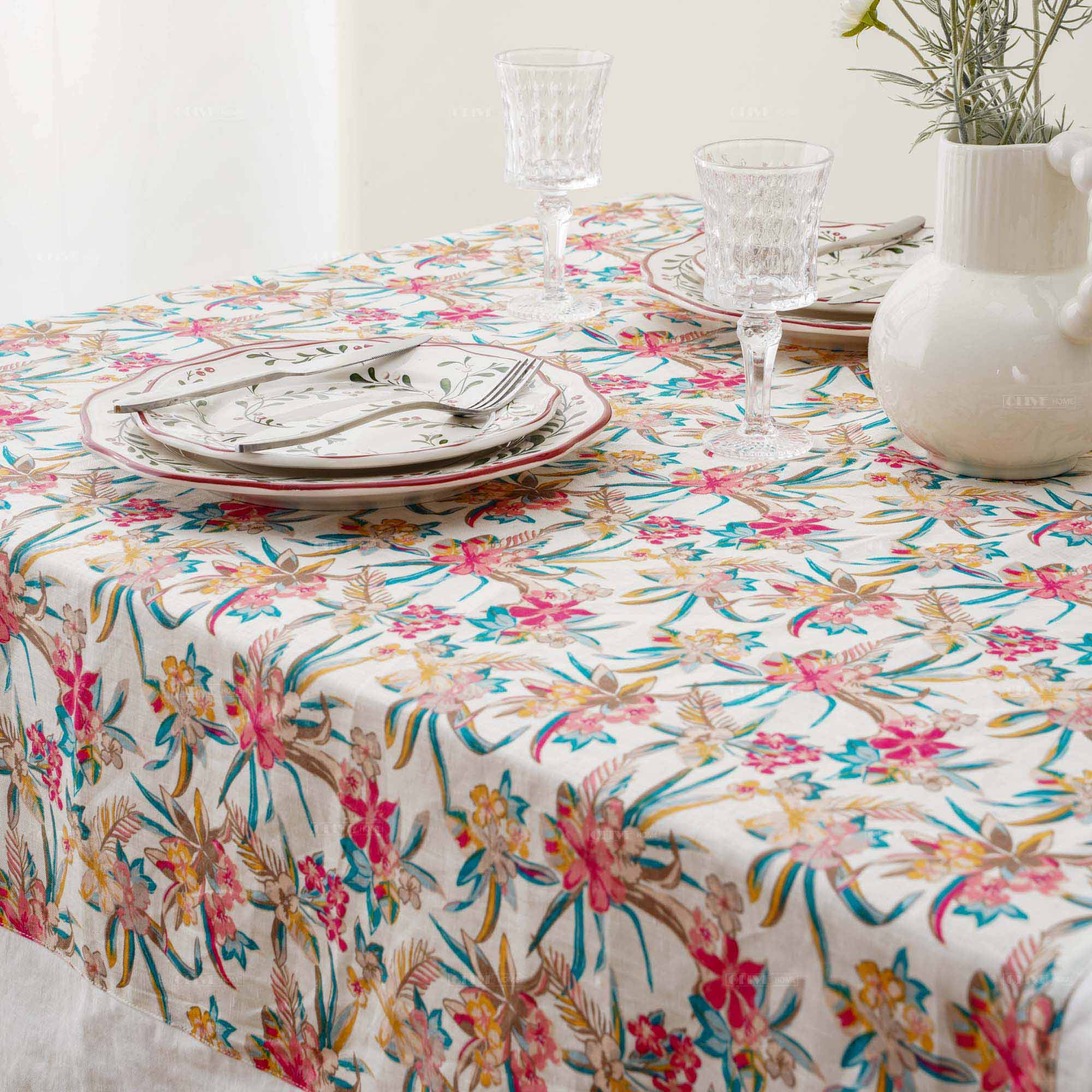 Linen Tablecloth 12