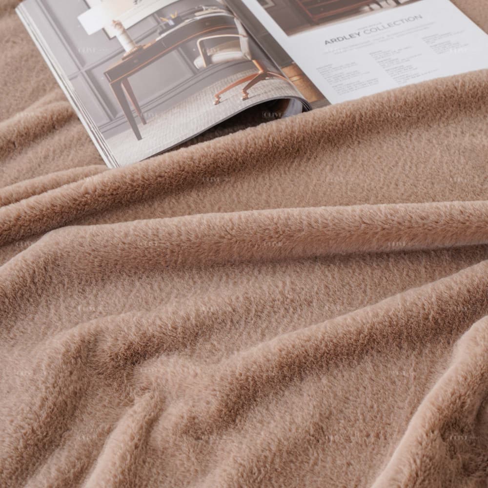 excess solid faux fur blanket 1