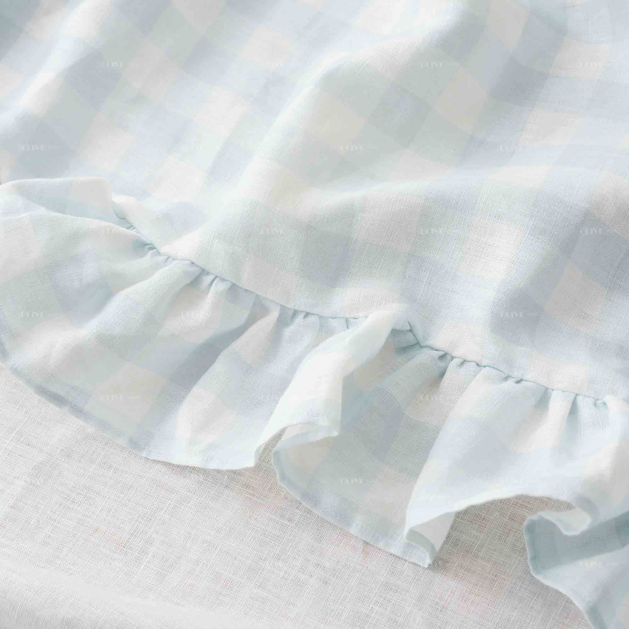 ruffled organic cotton tablecloth 5