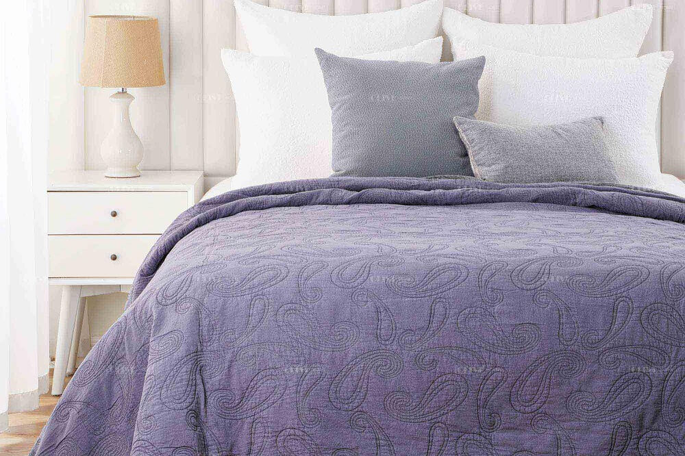 Paisley cotton coverlet 1 1