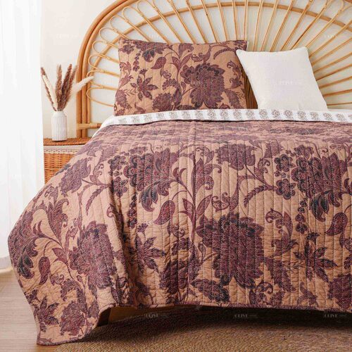 cotton print bedspread 1