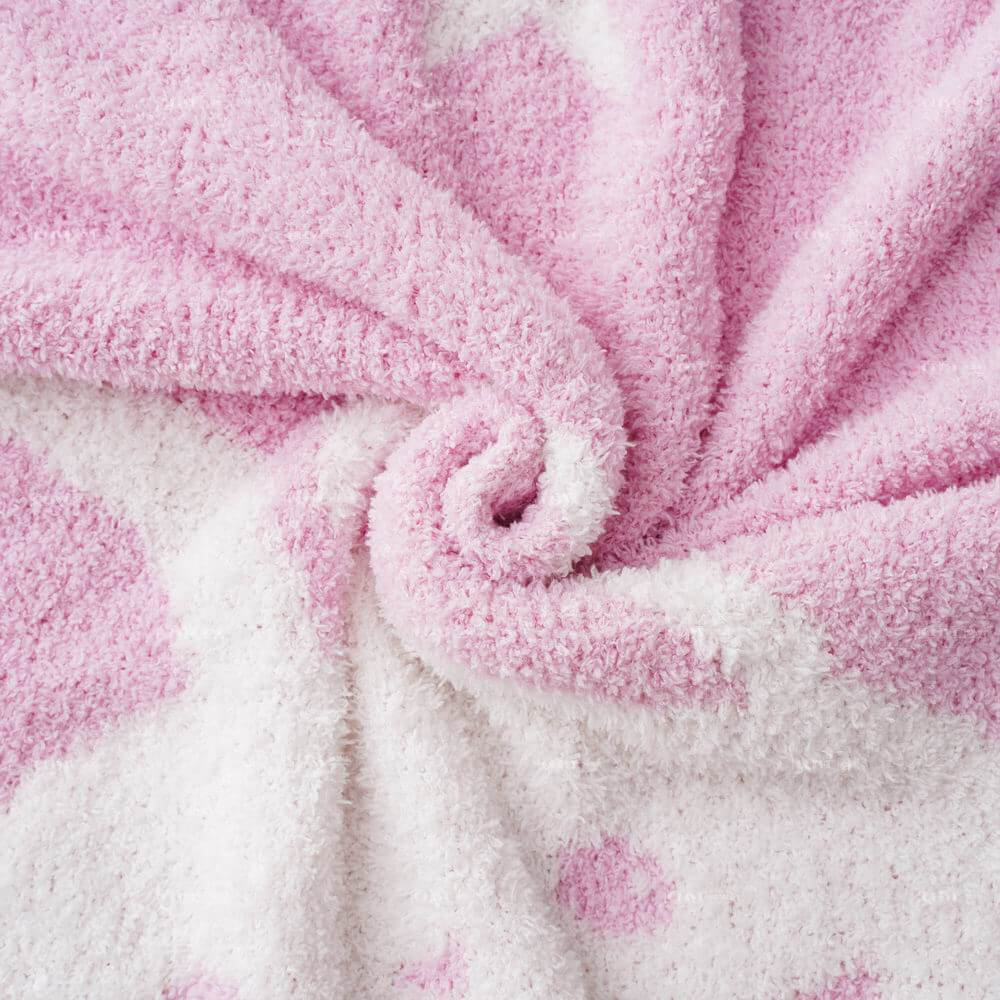 Cute Jacquard Bunny Microfiber Baby Blanket 5